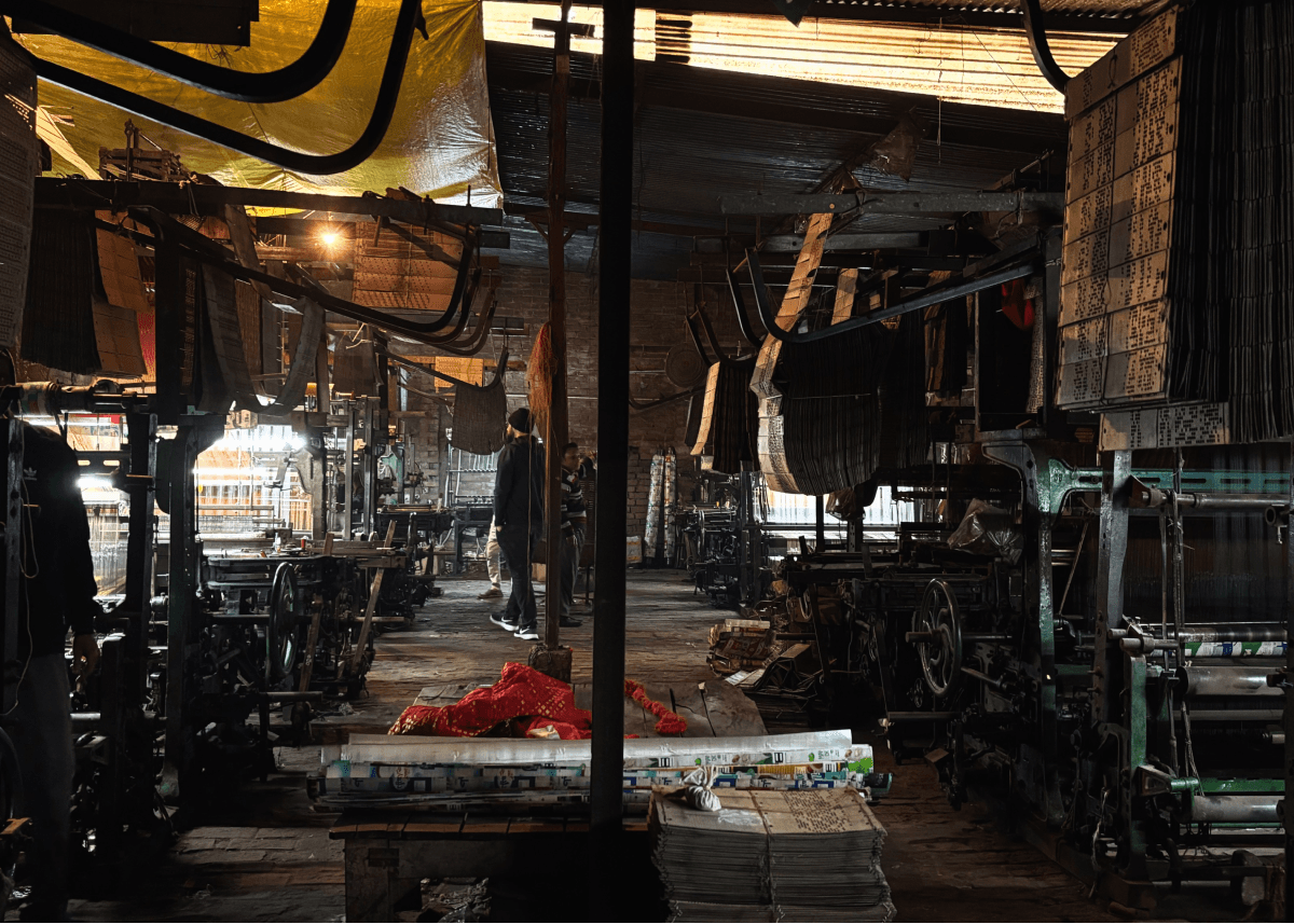 Local power loom factory