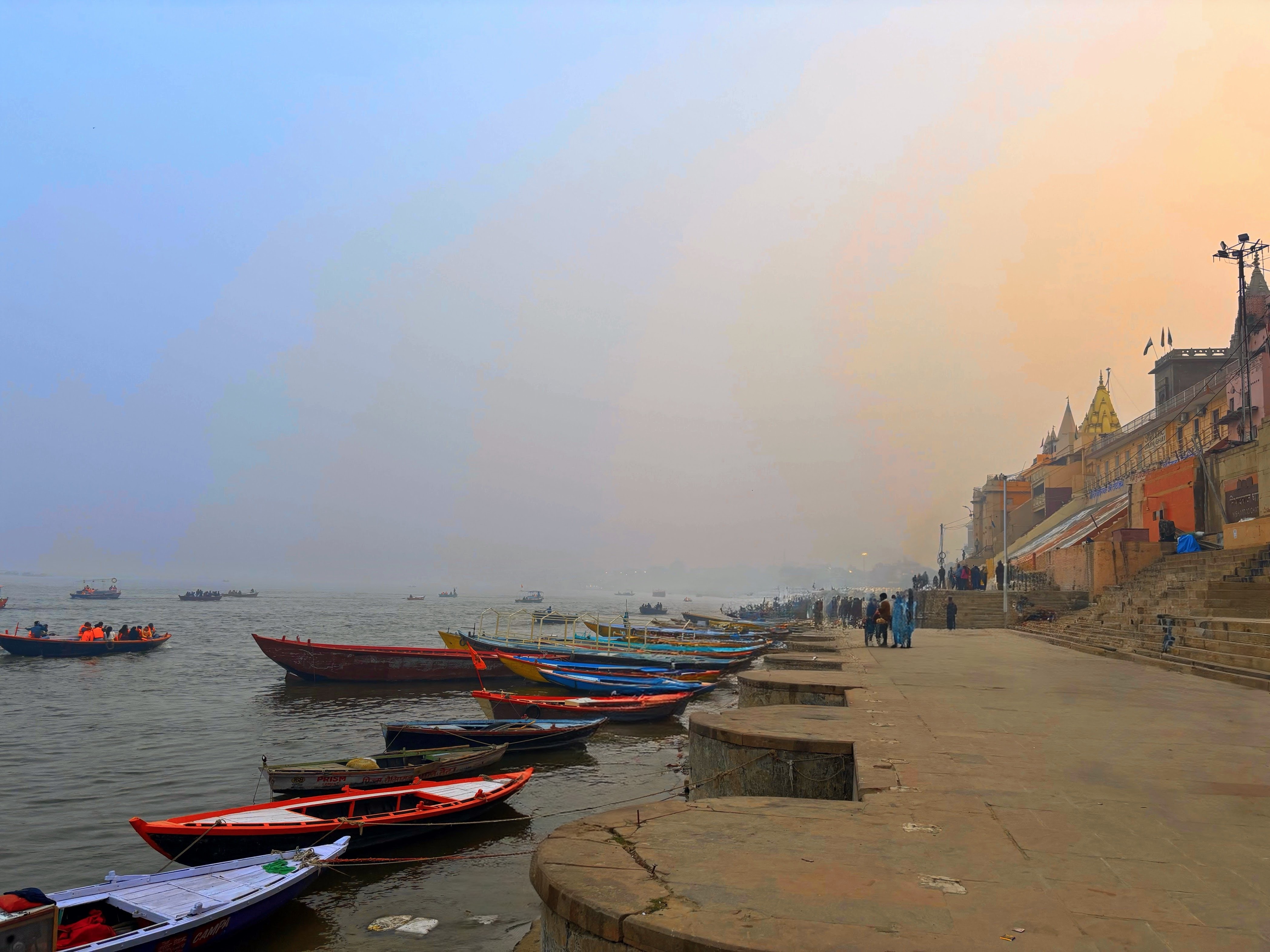 An evening on the ghats of Varanasi